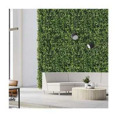 Artificial Boxwood Panel With Flowers