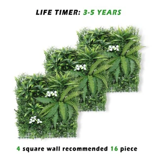 緑パネルフェイクトピアリーツゲの木パネル