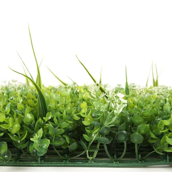Faux Boxwood Grass Panels Plants Artificial Boxwood Flower Hedge Panels