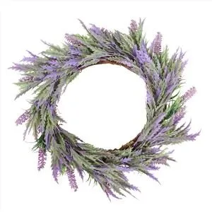 造花花輪シルクパープル