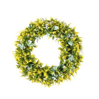 クリスマスグラスガーランドリース