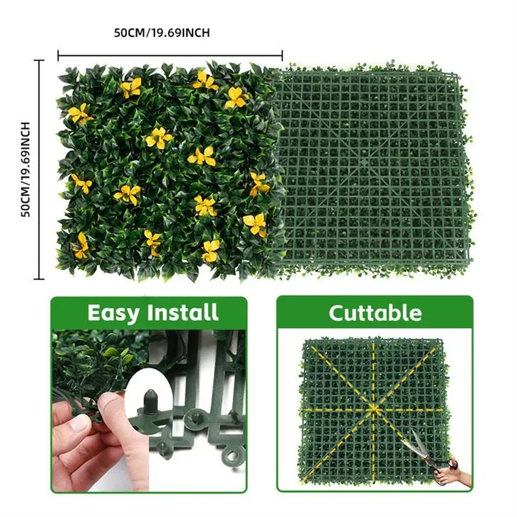 Landscaping Artificial Boxwood Panel Hedge Mats