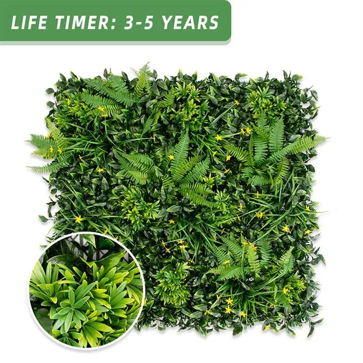 PURPLE FLOWERS Boxwood Panel