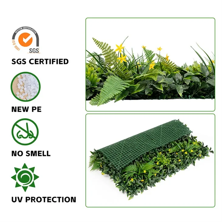 PURPLE FLOWERS Boxwood Panel